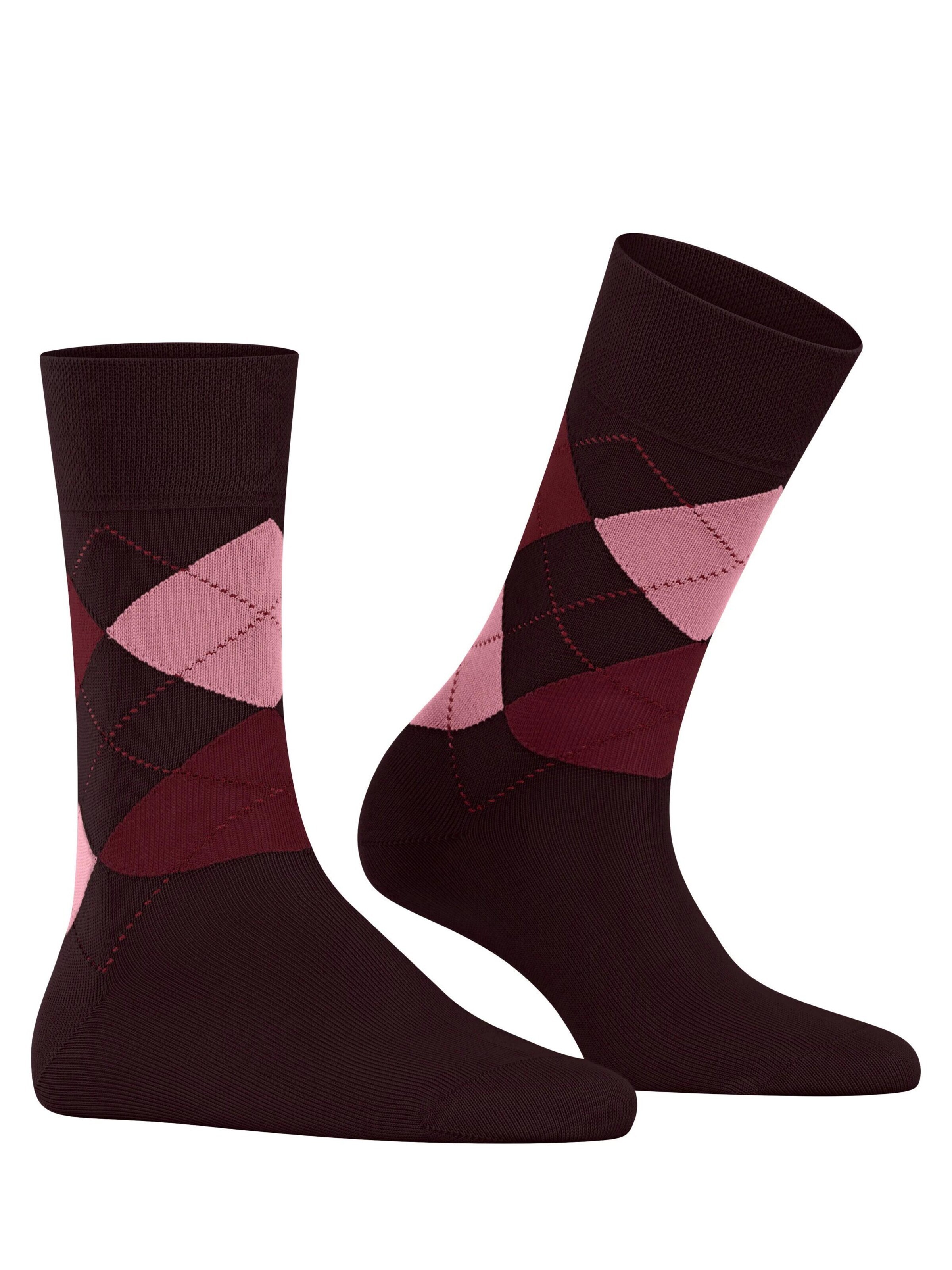 FALKE Socks 'Sensitive Argyle' in Red