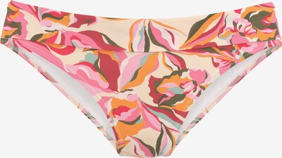 s.Oliver Bikinibroek in de kleur Crème / Donkergroen / Pitaja roze / Magenta, Productweergave