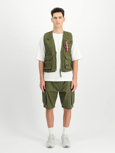 ALPHA INDUSTRIES Chaleco en L en verde, Vista del producto