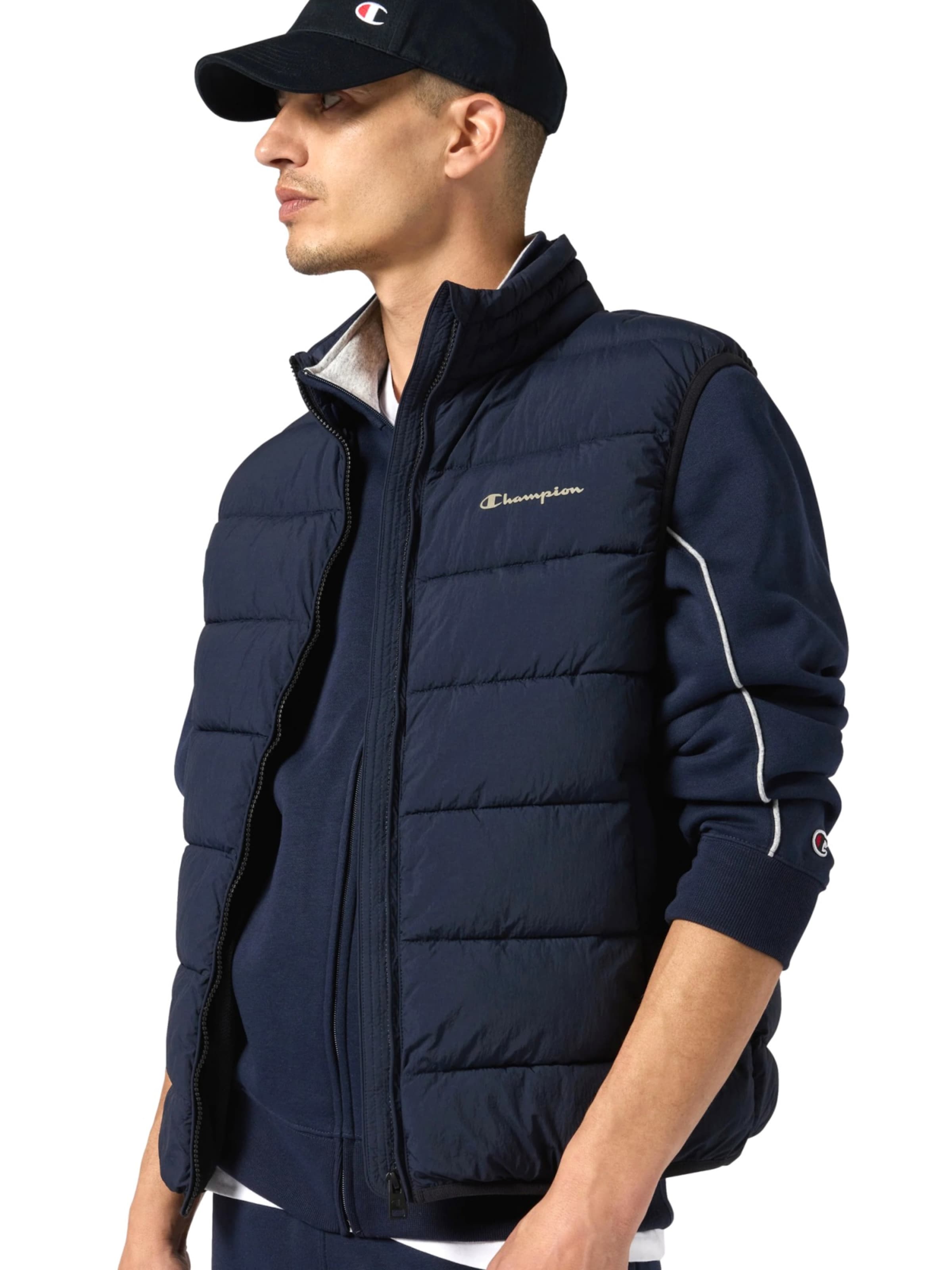 Champion Authentic Athletic Apparel Vest in Blue: front