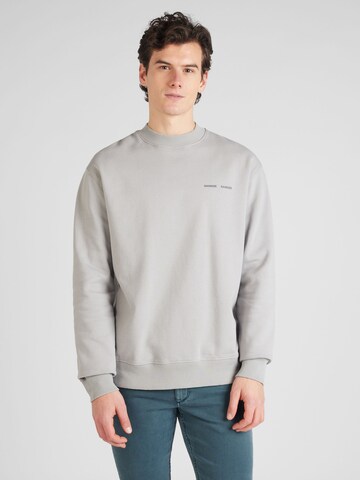 Samsøe SamsøeSweater majica 'Norsbro' - siva boja: prednji dio