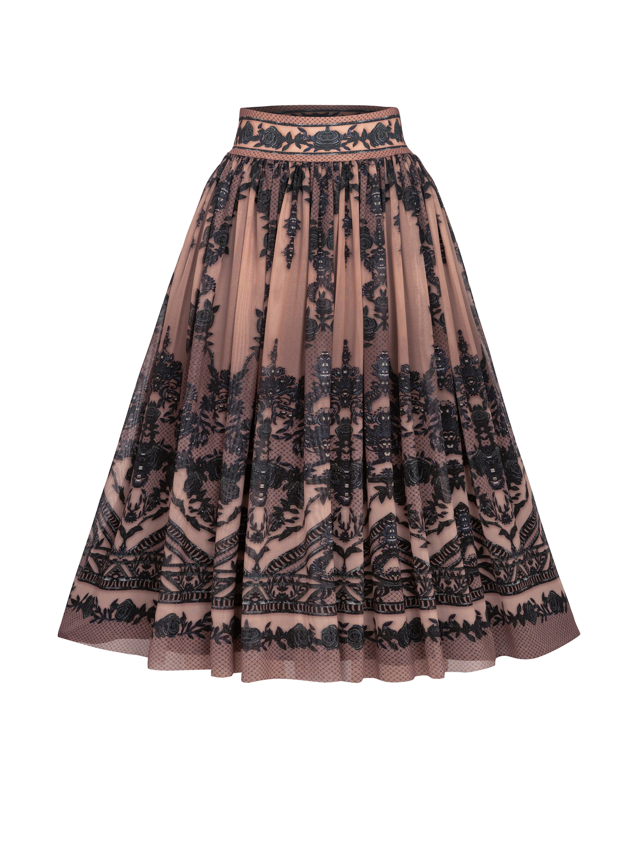 JIORO Skirt in Pink: front