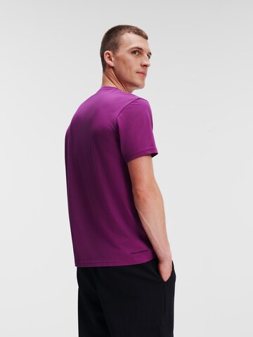 T-Shirt 'Ikonik 2.0' Karl Lagerfeld en violet