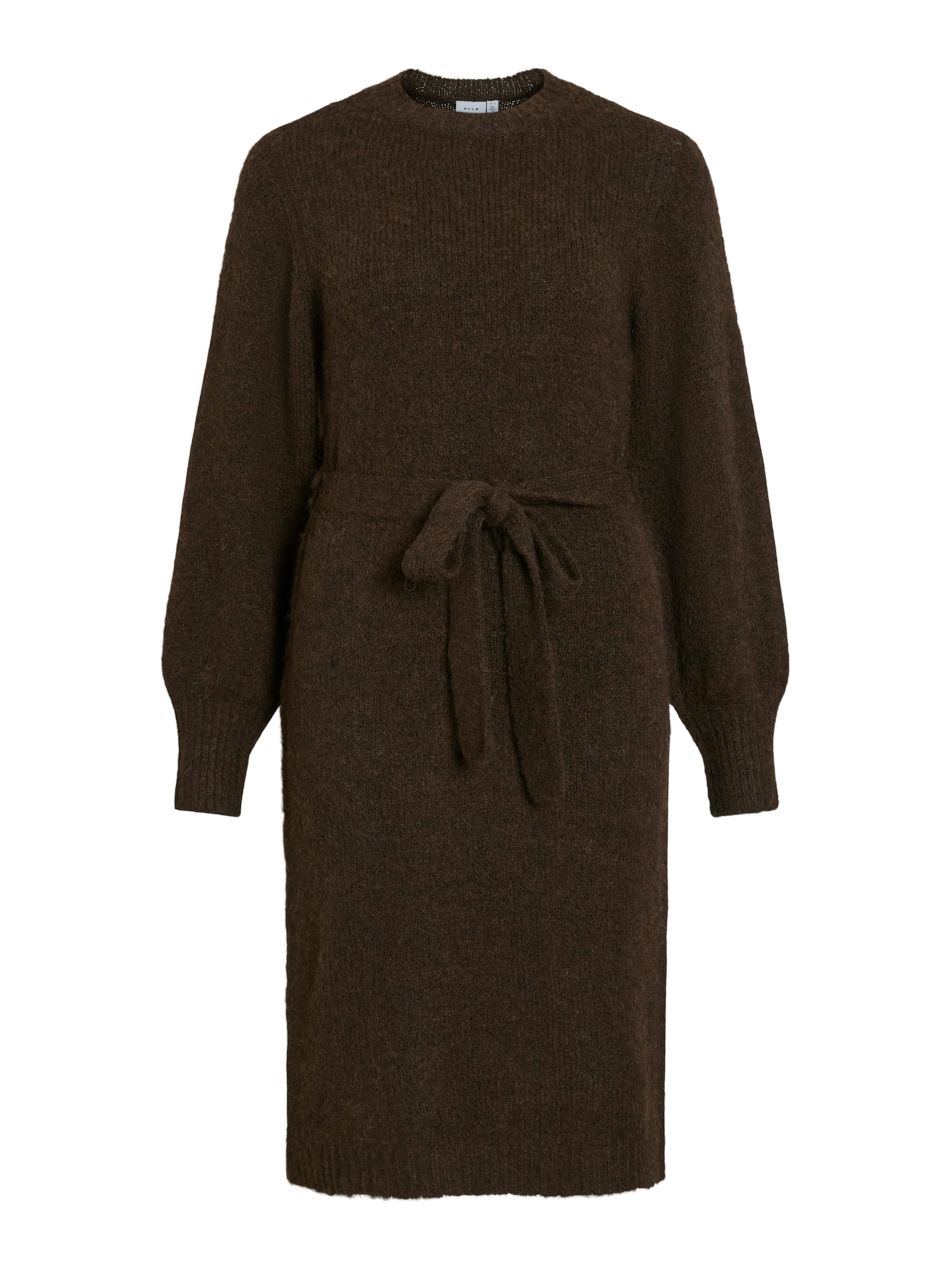 VILA Πλεκτό φόρεμα &#x27;LAMPE&#x27; σε καφέ: μπροστά