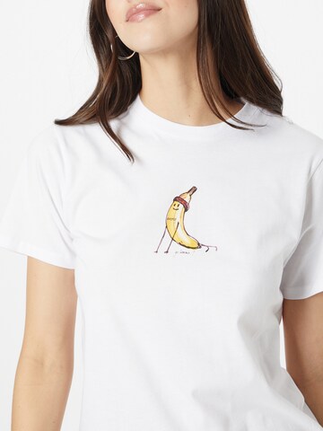 T-shirt 'Yoganana' Iriedaily en blanc