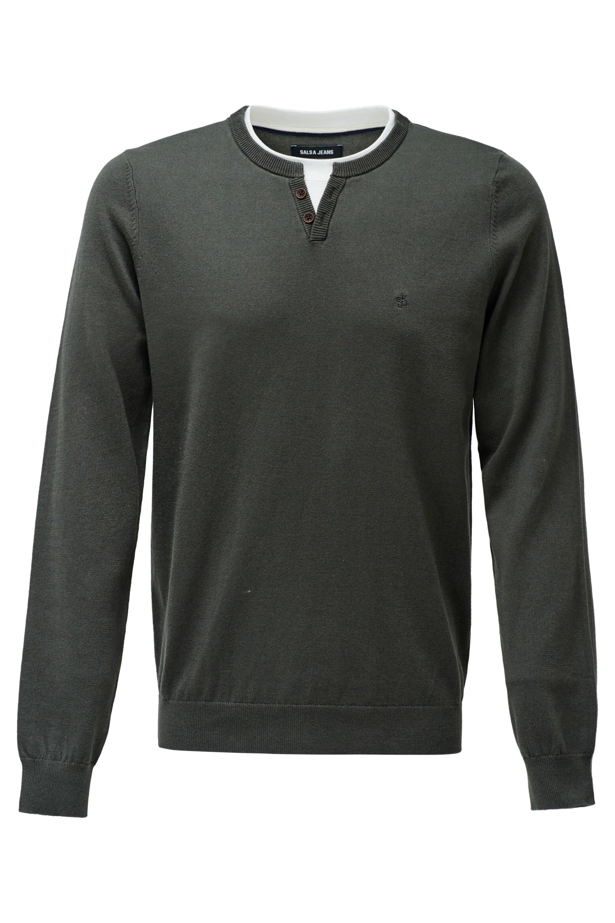 Salsa Jeans Pullover in Grün: Vorderseite