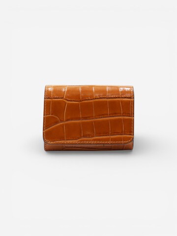 Cheval Firenze Wallet 'COSMO MINI CROC' in Beige: front
