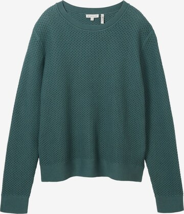 TOM TAILOR Sweater in Green: front