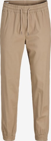 JACK & JONES Workout Pants in Beige: front