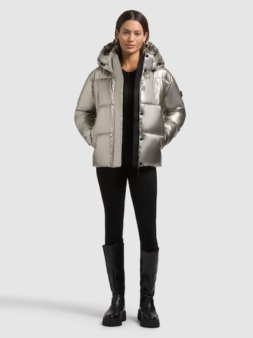 khujo Winterjacke 'DEVINA2 SHINY'‌‌‌‌‌‌‌‌‌‌ in Silber