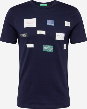 T-Shirt UNITED COLORS OF BENETTON en bleu : devant