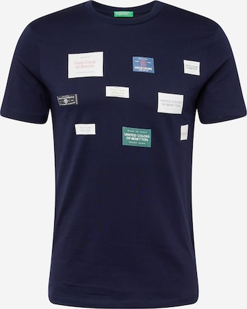 UNITED COLORS OF BENETTON T-shirt i blå: framsida