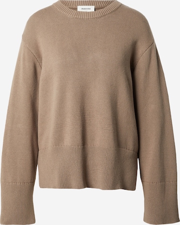 modström Sweater 'Corbin' in Beige: front