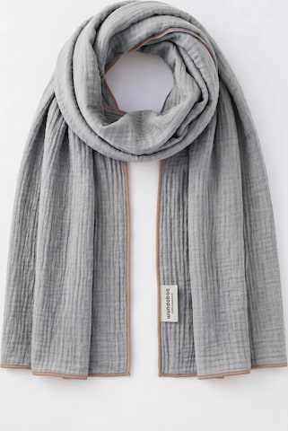 wundabaa Scarf 'mus 180x65' in Grey: front