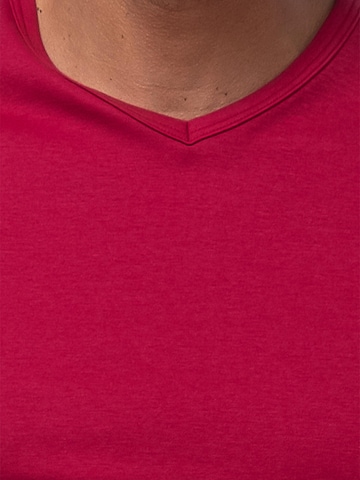 Mey Pyjama kurz 'Graphic Stripes' in Rot