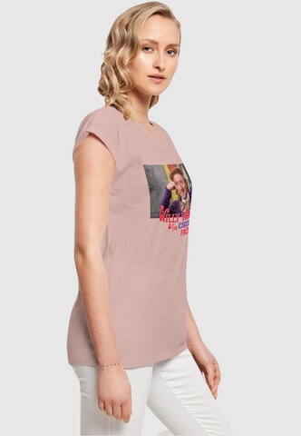 ABSOLUTE CULT T-Shirt 'Willy Wonka And The Chocolate Factory - Condescending Wonka' in Pink