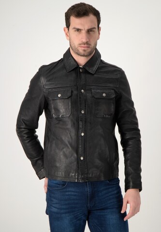 URBAN 5884® Between-Season Jacket 'Dante' in Black: front