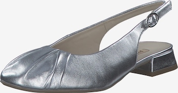 Paul Green Ballet Flats in Silver: front