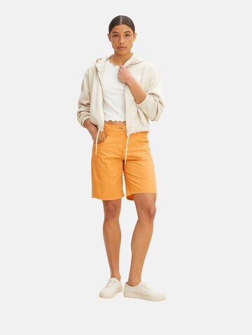 TOM TAILOR Regular Shorts in Orange