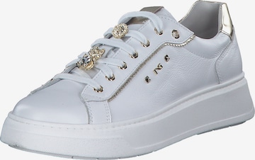 Nero Giardini Athletic Lace-Up Shoes 'E409975D' in White: front