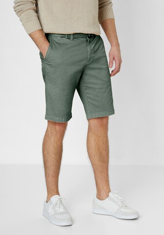 REDPOINT Slim fit Chino Pants in Green: front