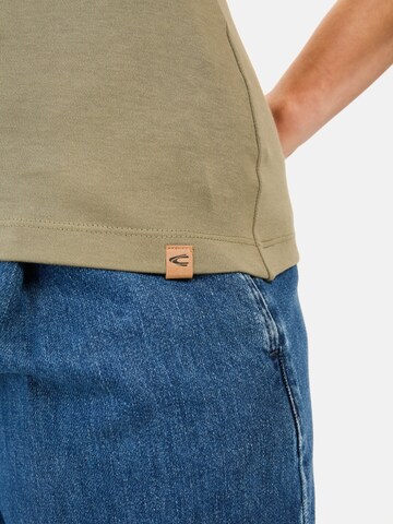 CAMEL ACTIVE Basic Top aus reiner Baumwolle in Grün