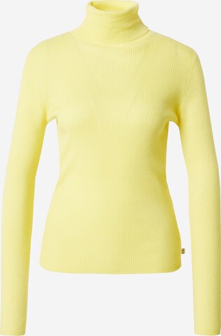 Pull-over QS en jaune : devant