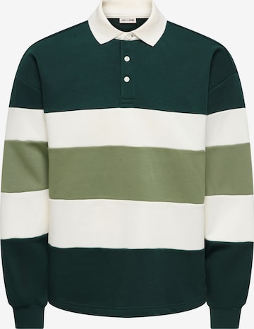 Only & Sons Sweatshirt 'Maglieria' in Grün: Vorderseite