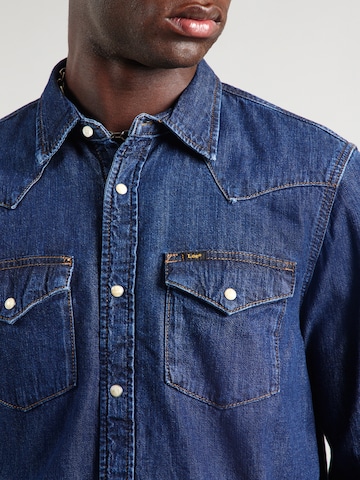 Lee - Ajuste regular Camisa 'Western' en azul