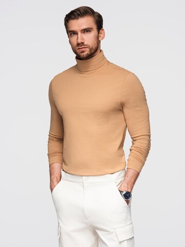 Ombre Shirt in Beige: voorkant