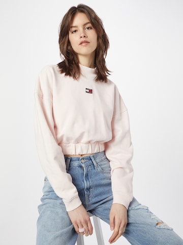 Tommy Jeans Sweatshirt in Pink: front
