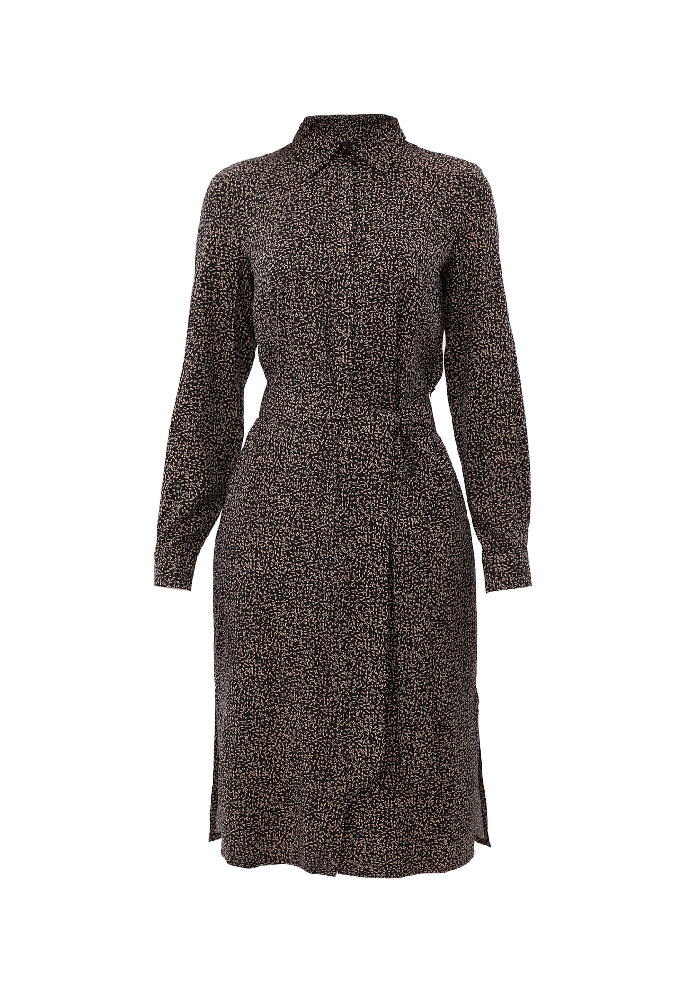 Finn Flare Blousejurk 'Classic' in Zwart: voorkant