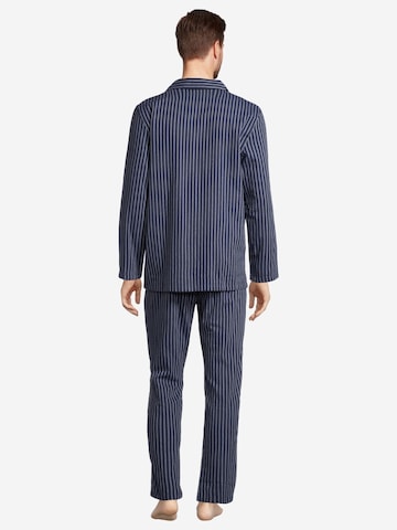 SEIDENSTICKER Long Pajamas 'Classic Twill' in Blue