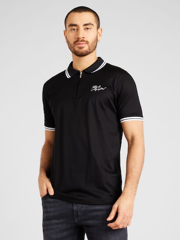 Karl Lagerfeld Poloshirt in Schwarz: predná strana