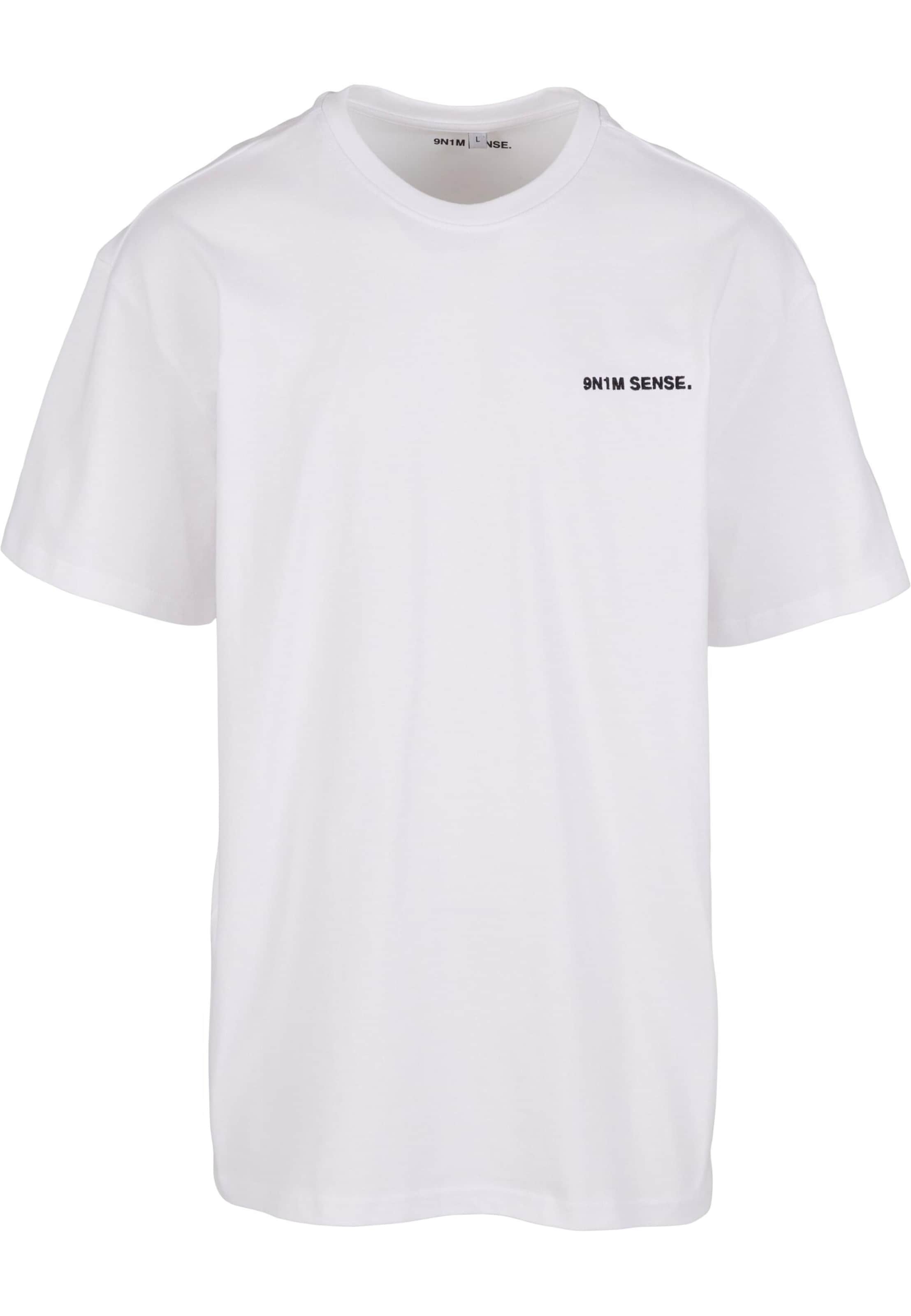 Maglietta 'Essentials' di 9N1M SENSE in bianco: frontale