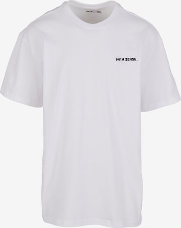 T-Shirt 'Essentials' 9N1M SENSE en blanc : devant