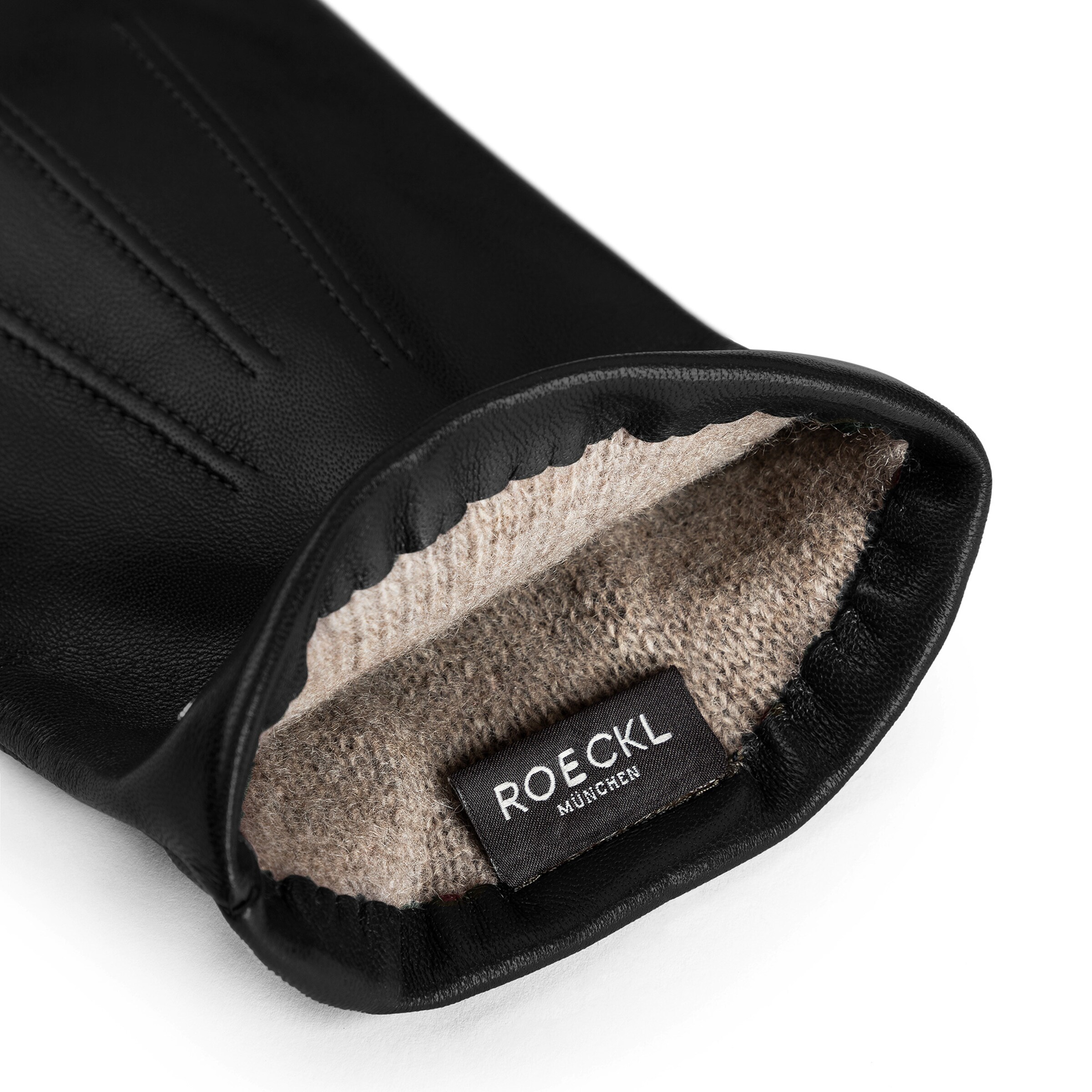 Roeckl Lederhandschuhe 'DOVER' in Schwarz