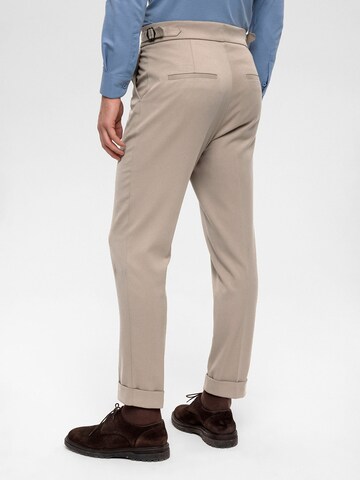 Antioch - Slimfit Pantalón de pinzas en beige