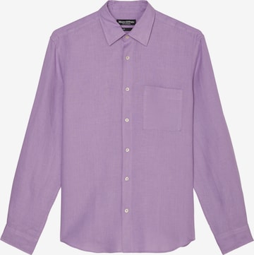 Marc O'Polo Regular fit Button Up Shirt in Purple: front