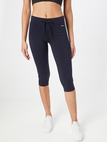 Effilé Pantalon de sport Champion Authentic Athletic Apparel en bleu : devant