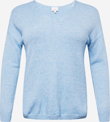 Pull-over 'Margareta' ONLY Carmakoma en bleu : devant