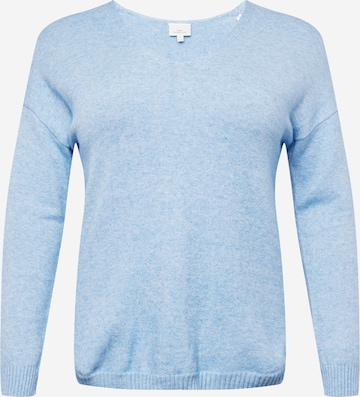 ONLY Carmakoma Sweater 'Margareta' in Blue: front