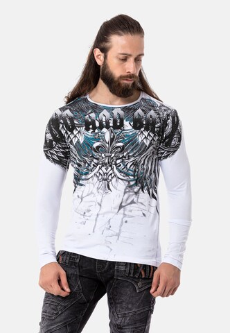 CIPO & BAXX Shirt in Wit: voorkant