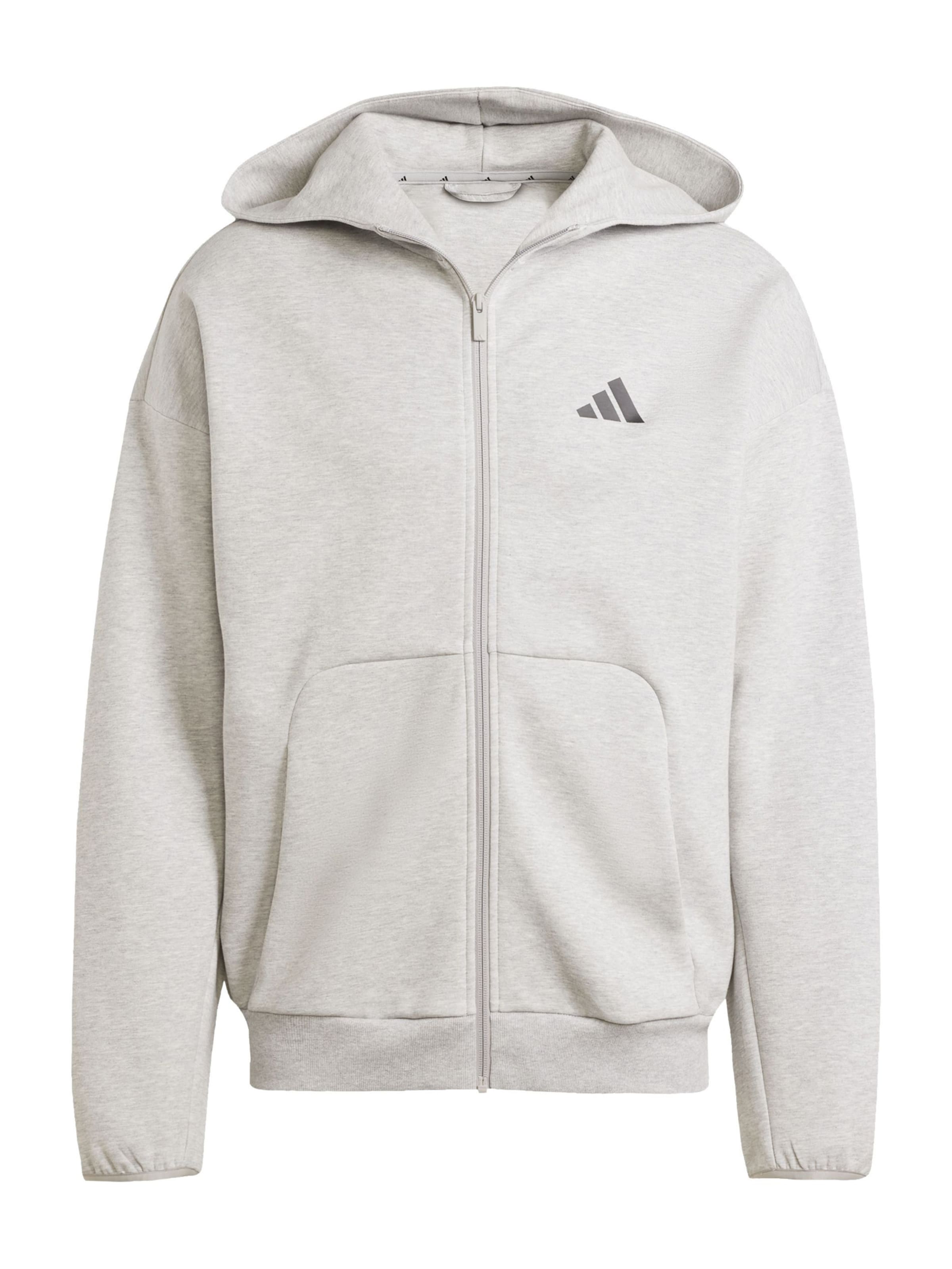 ADIDAS SPORTSWEAR - Casaco de treino em moletão 'FI' em cinzento: frente