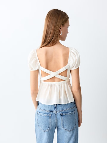 MANGO TEEN T-shirt 'TROIA' i vit