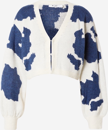 NA-KD Knit cardigan in White: front