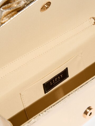 Lipsy Clutch in Gold