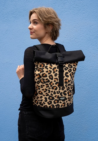 LARKSON - Mochila 'Janne Small' em castanho: frente