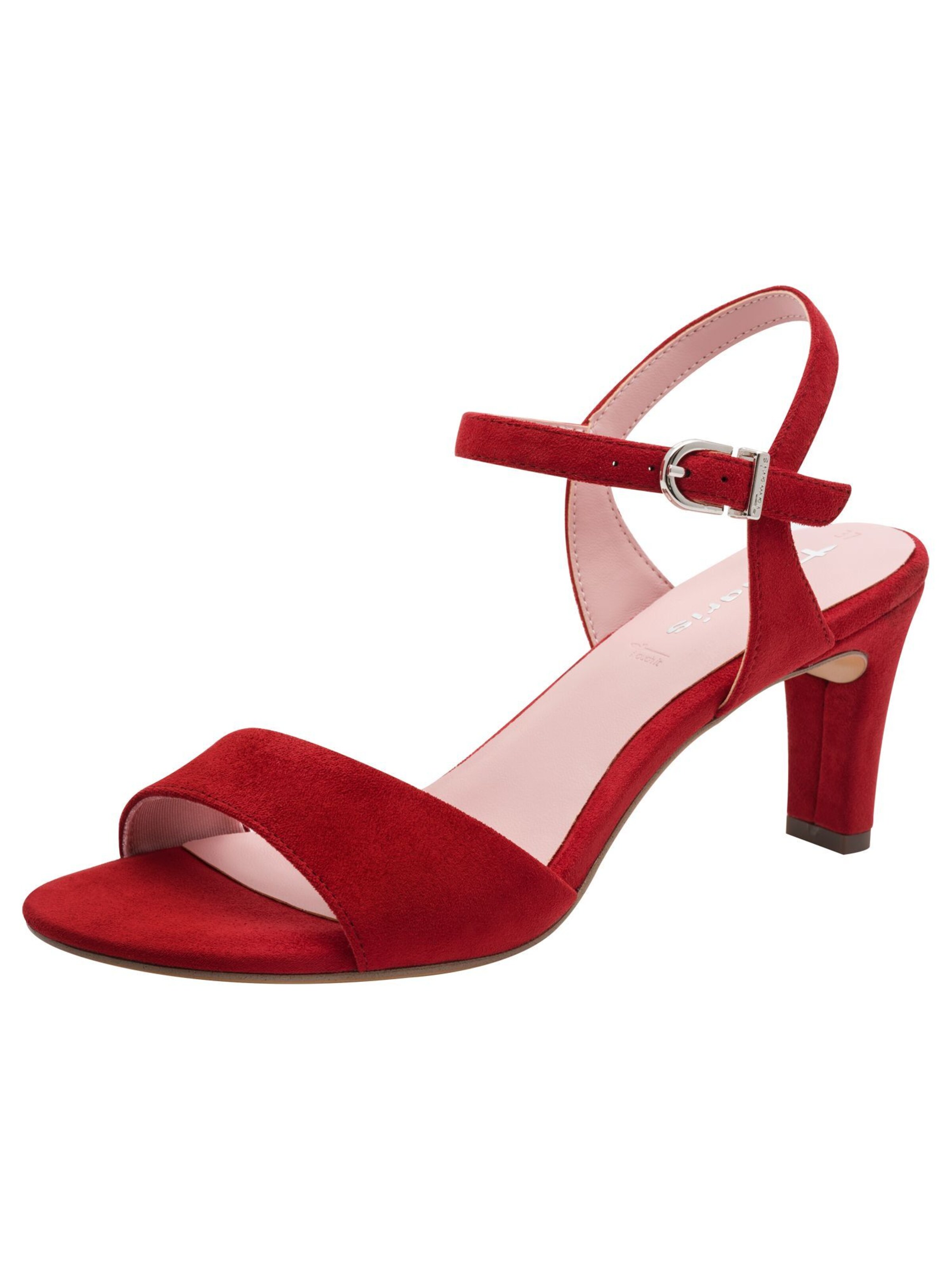 Tamaris Sandaal in Rood: voorkant