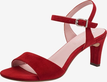 Tamaris Sandaal in Rood: voorkant